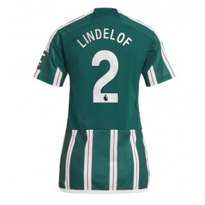 Manchester United Victor Lindelof #2 Bortatröja Dam 2023-24 Kortärmad